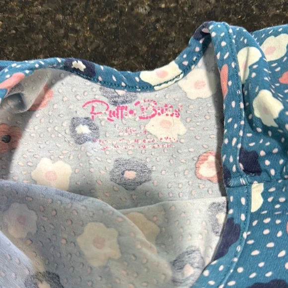 RuffleButts Floral Long Sleeve Dress 4T - Picture 2 of 7